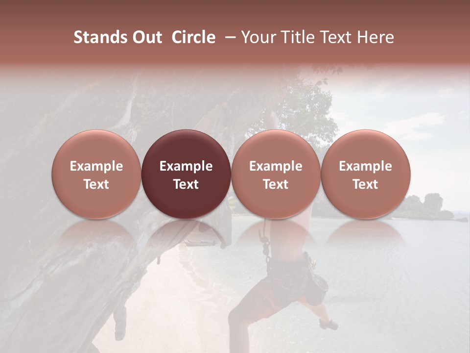 Climbing Tonsi Thailand PowerPoint Template
