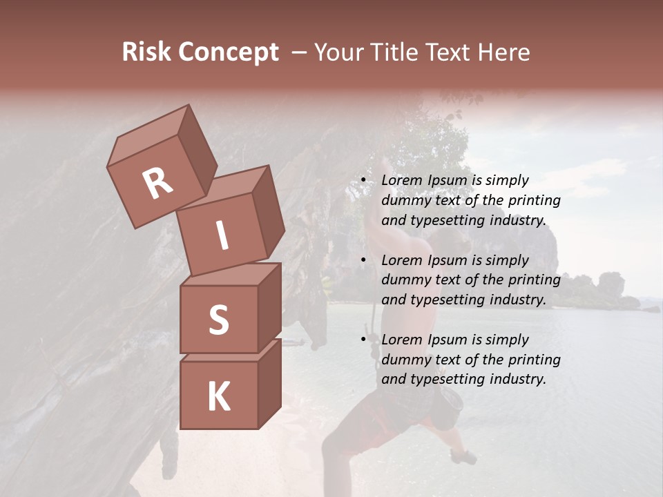 Climbing Tonsi Thailand PowerPoint Template