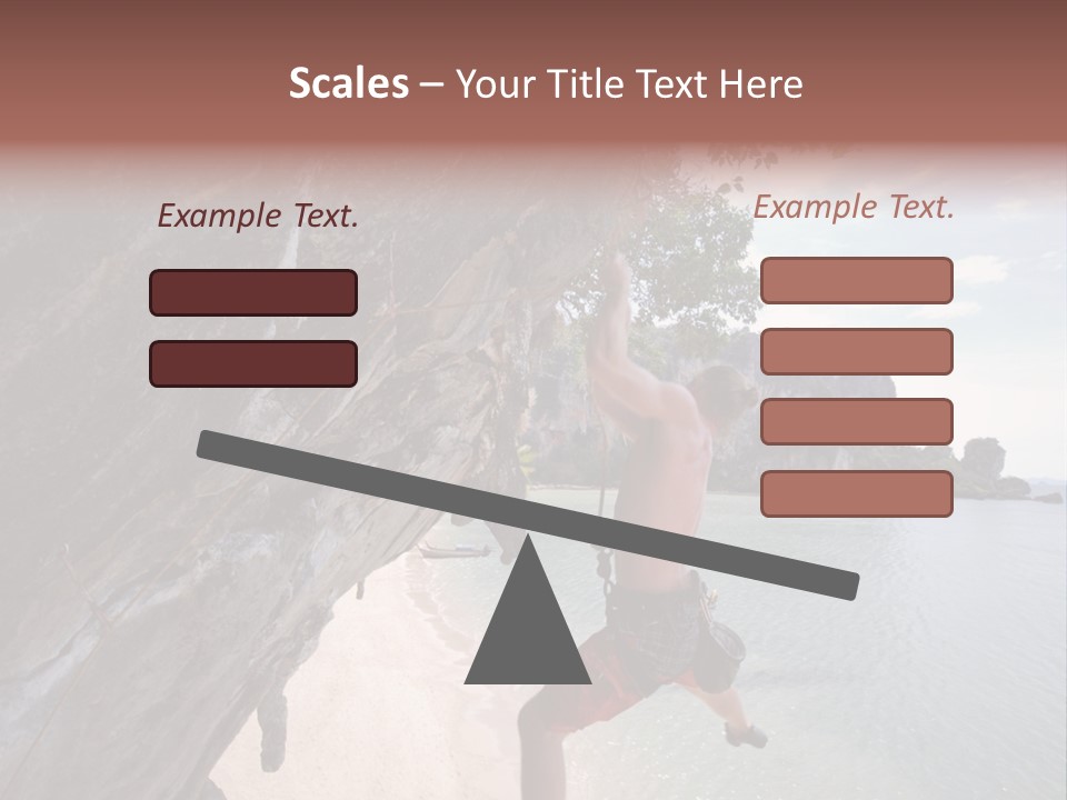 Climbing Tonsi Thailand PowerPoint Template