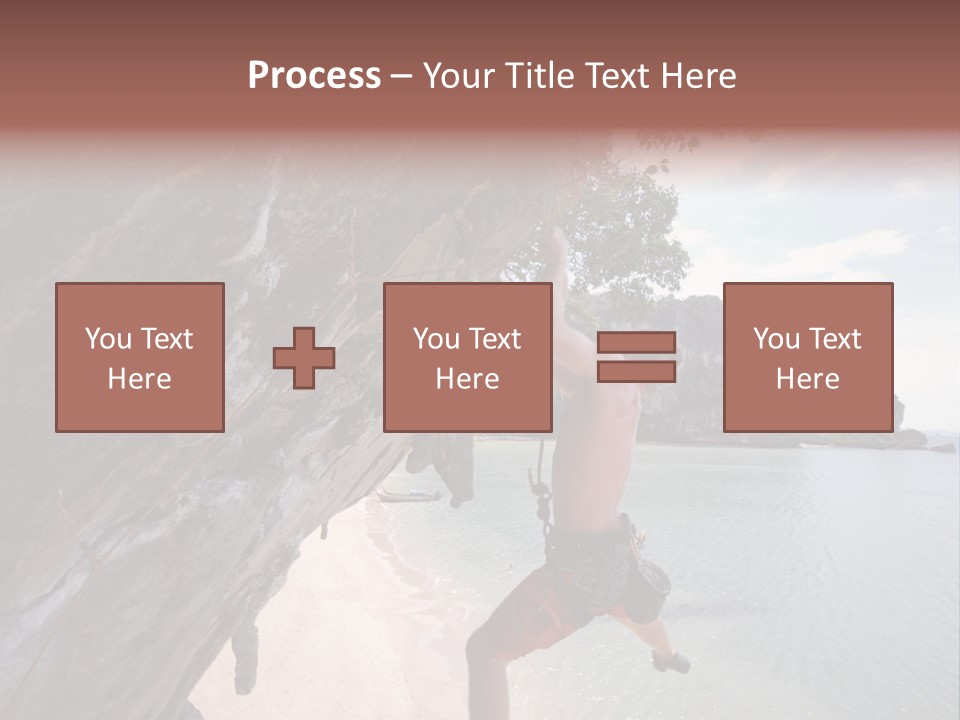 Climbing Tonsi Thailand PowerPoint Template