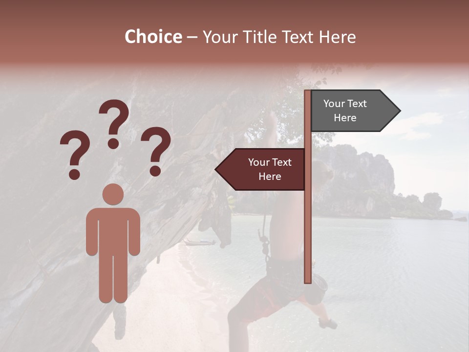 Climbing Tonsi Thailand PowerPoint Template