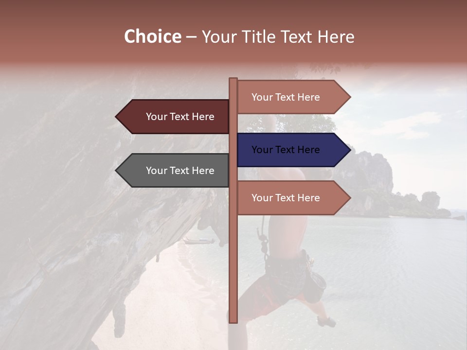 Climbing Tonsi Thailand PowerPoint Template