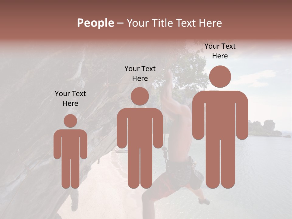 Climbing Tonsi Thailand PowerPoint Template