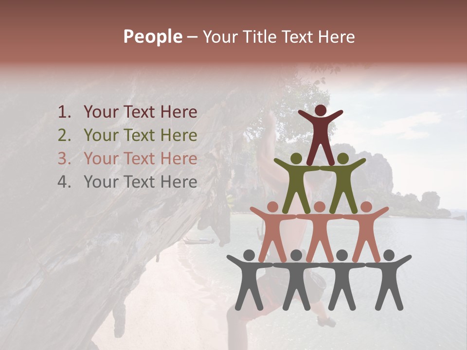 Climbing Tonsi Thailand PowerPoint Template