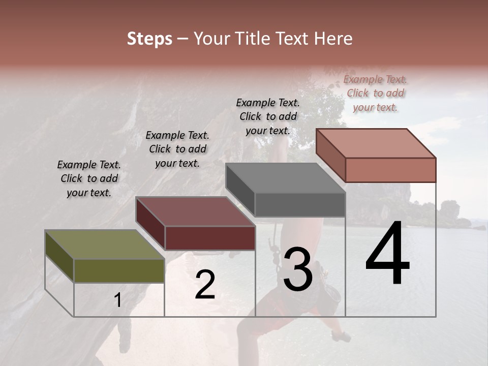 Climbing Tonsi Thailand PowerPoint Template