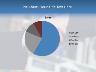 Business Handshake Over Blurry Background PowerPoint Template