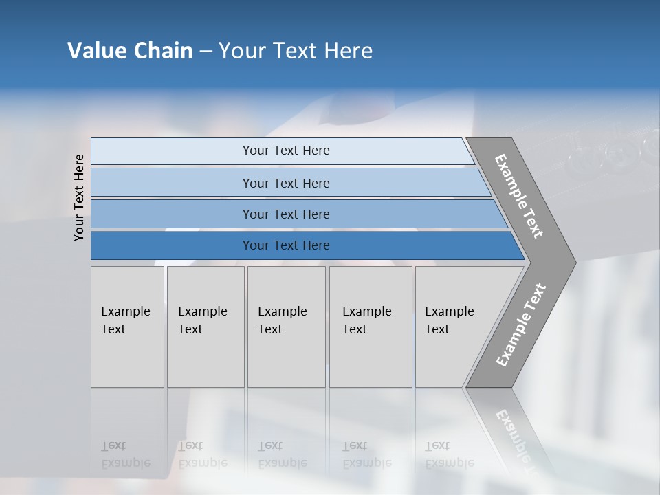 Business Handshake Over Blurry Background PowerPoint Template