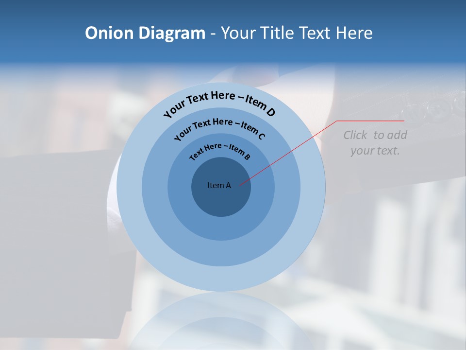 Business Handshake Over Blurry Background PowerPoint Template