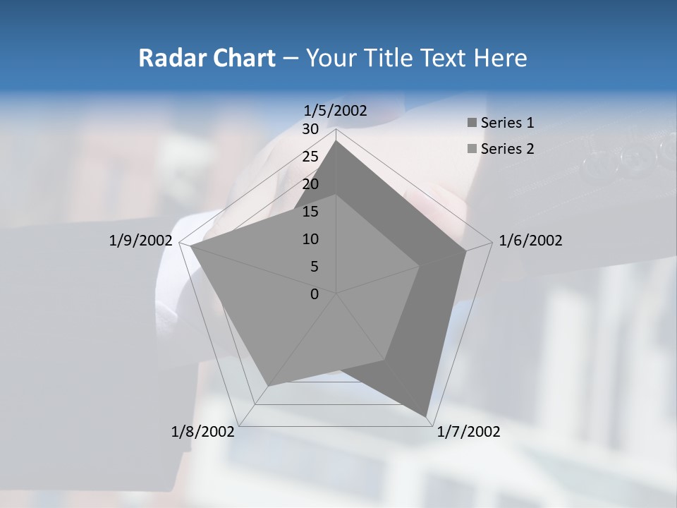 Business Handshake Over Blurry Background PowerPoint Template