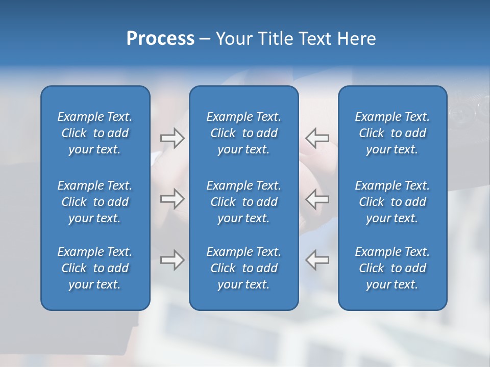 Business Handshake Over Blurry Background PowerPoint Template