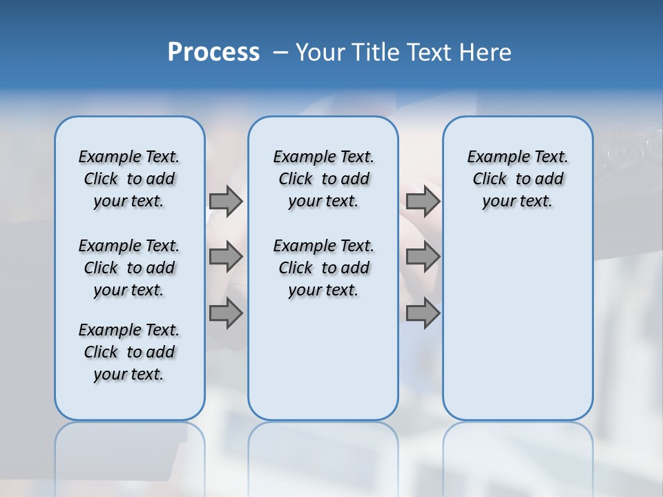 Business Handshake Over Blurry Background PowerPoint Template