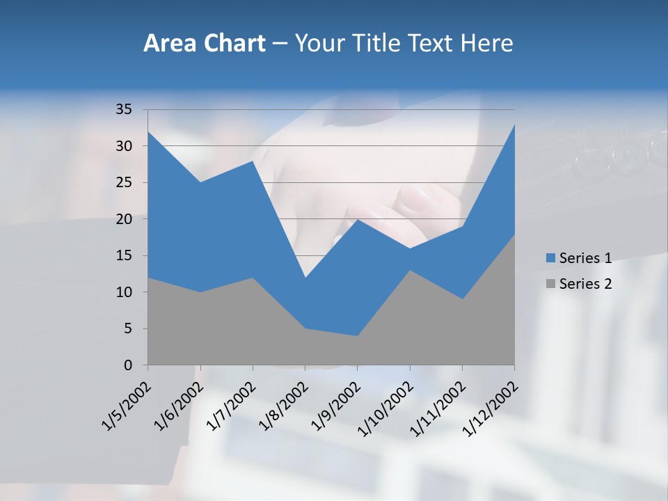 Business Handshake Over Blurry Background PowerPoint Template