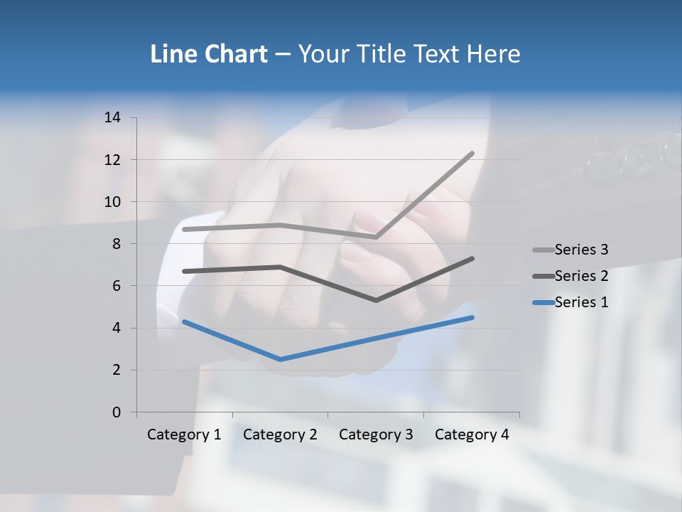 Business Handshake Over Blurry Background PowerPoint Template