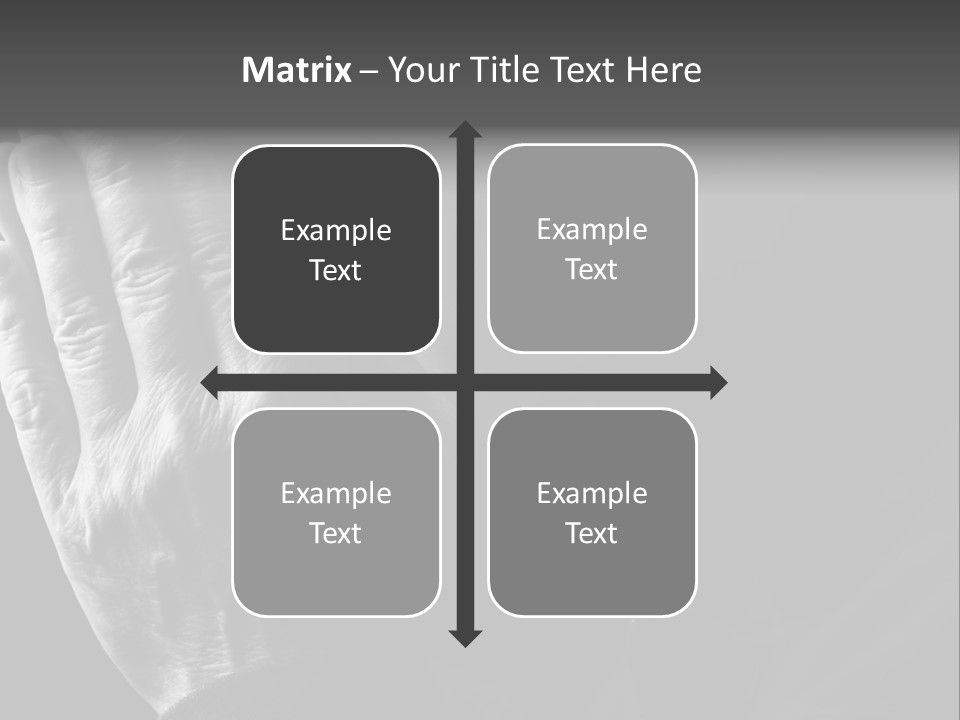 Faith (Special Black And White Toned Photo F/X, Focus Point On Hands(Selective)) PowerPoint Template