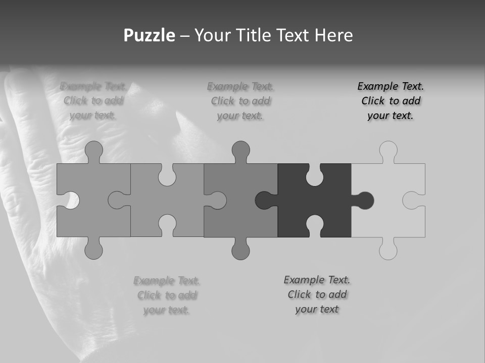 Faith (Special Black And White Toned Photo F/X, Focus Point On Hands(Selective)) PowerPoint Template