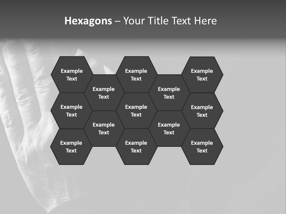 Faith (Special Black And White Toned Photo F/X, Focus Point On Hands(Selective)) PowerPoint Template