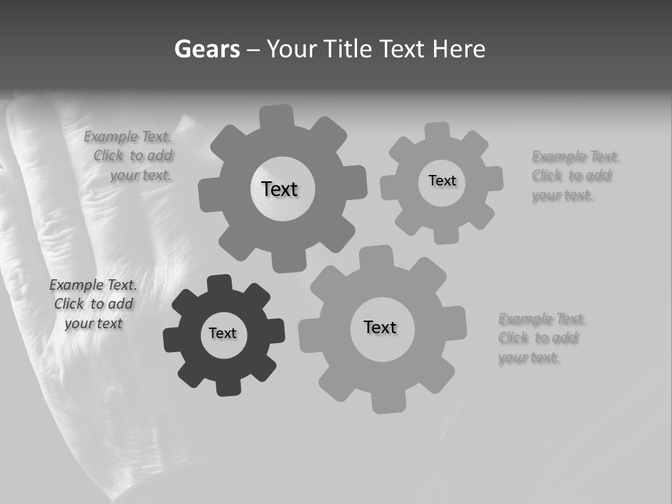 Faith (Special Black And White Toned Photo F/X, Focus Point On Hands(Selective)) PowerPoint Template