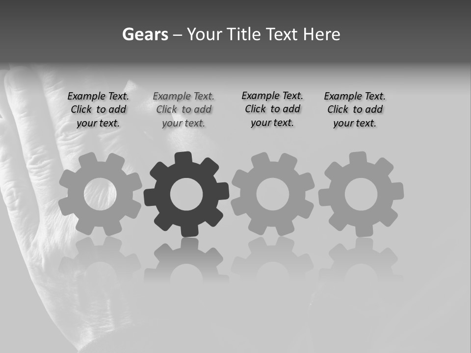 Faith (Special Black And White Toned Photo F/X, Focus Point On Hands(Selective)) PowerPoint Template