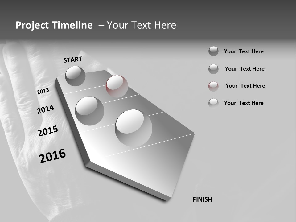 Faith (Special Black And White Toned Photo F/X, Focus Point On Hands(Selective)) PowerPoint Template