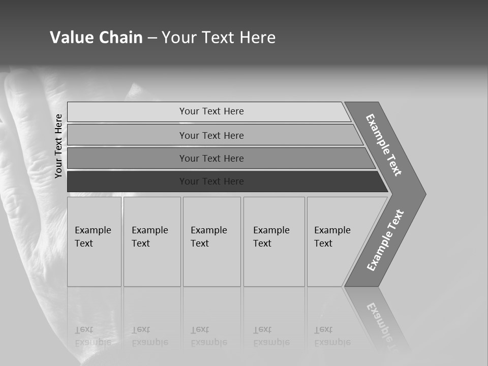 Faith (Special Black And White Toned Photo F/X, Focus Point On Hands(Selective)) PowerPoint Template