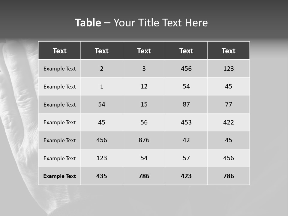 Faith (Special Black And White Toned Photo F/X, Focus Point On Hands(Selective)) PowerPoint Template