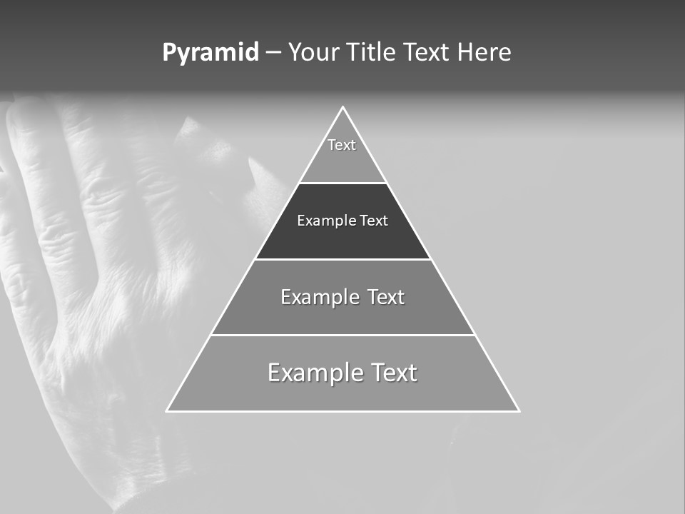 Faith (Special Black And White Toned Photo F/X, Focus Point On Hands(Selective)) PowerPoint Template