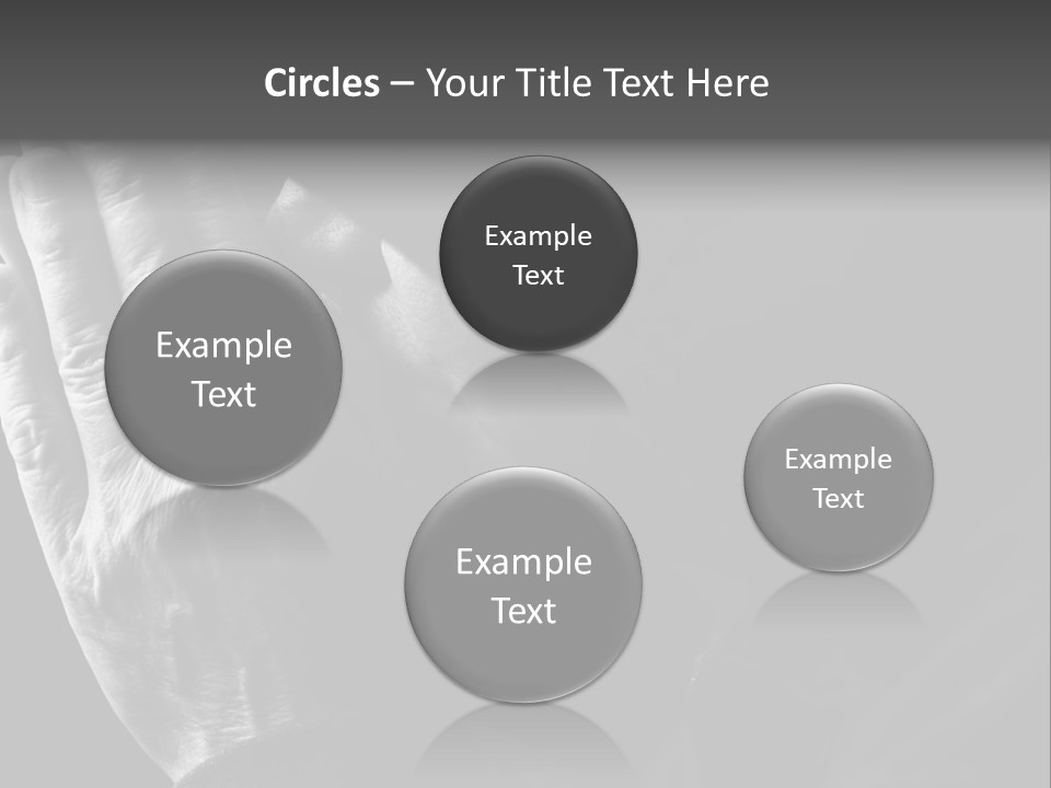 Faith (Special Black And White Toned Photo F/X, Focus Point On Hands(Selective)) PowerPoint Template