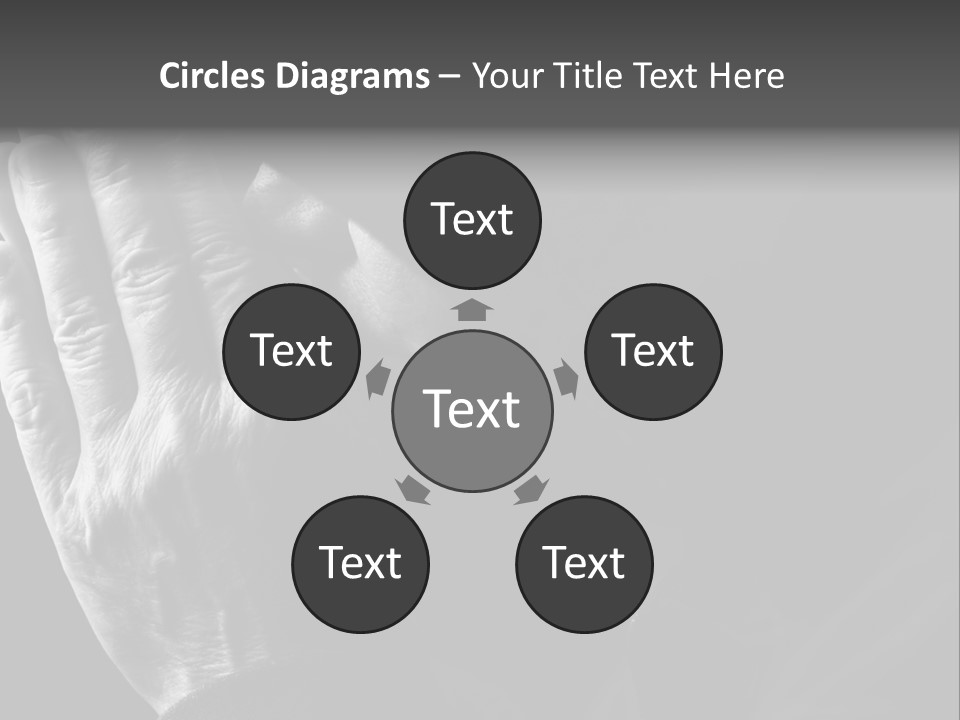 Faith (Special Black And White Toned Photo F/X, Focus Point On Hands(Selective)) PowerPoint Template