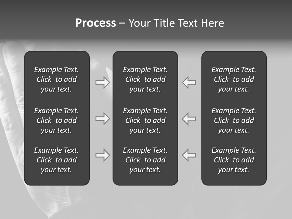 Faith (Special Black And White Toned Photo F/X, Focus Point On Hands(Selective)) PowerPoint Template