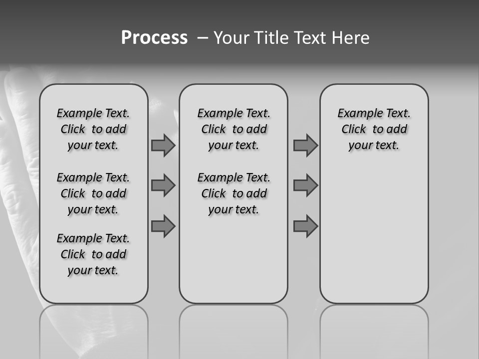Faith (Special Black And White Toned Photo F/X, Focus Point On Hands(Selective)) PowerPoint Template