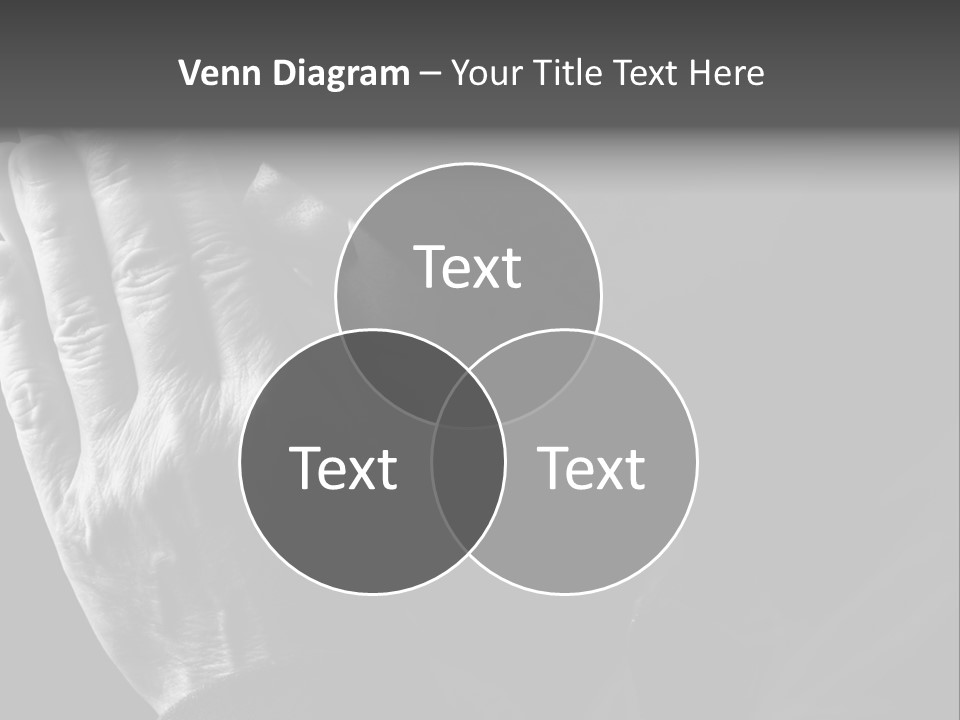 Faith (Special Black And White Toned Photo F/X, Focus Point On Hands(Selective)) PowerPoint Template