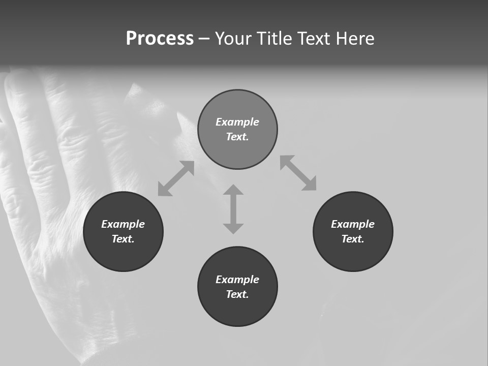 Faith (Special Black And White Toned Photo F/X, Focus Point On Hands(Selective)) PowerPoint Template