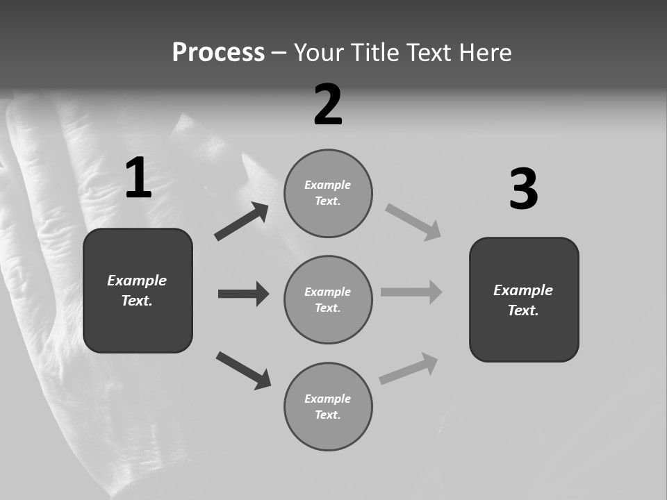 Faith (Special Black And White Toned Photo F/X, Focus Point On Hands(Selective)) PowerPoint Template