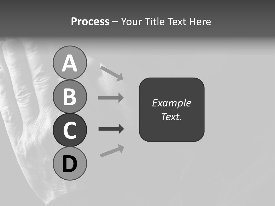Faith (Special Black And White Toned Photo F/X, Focus Point On Hands(Selective)) PowerPoint Template