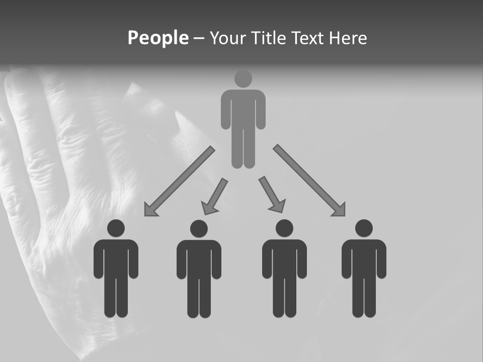 Faith (Special Black And White Toned Photo F/X, Focus Point On Hands(Selective)) PowerPoint Template