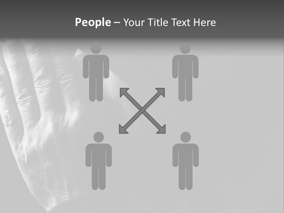 Faith (Special Black And White Toned Photo F/X, Focus Point On Hands(Selective)) PowerPoint Template