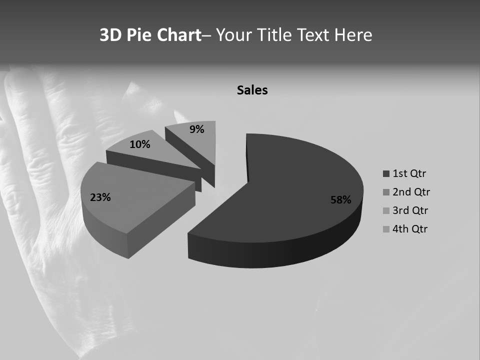 Faith (Special Black And White Toned Photo F/X, Focus Point On Hands(Selective)) PowerPoint Template