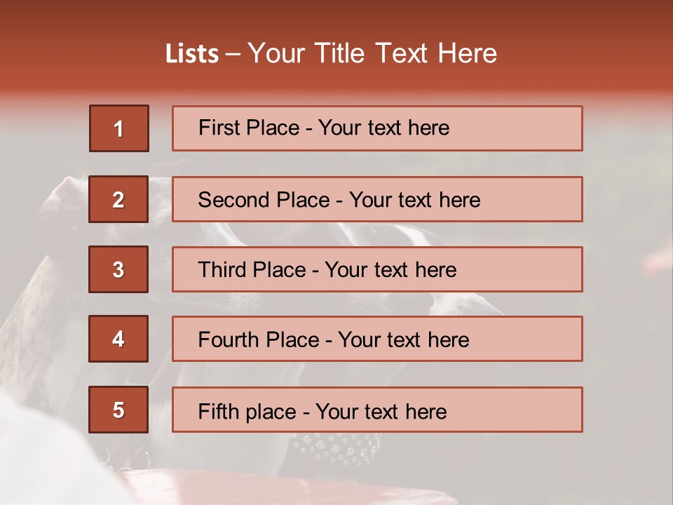 Three Whippets PowerPoint Template