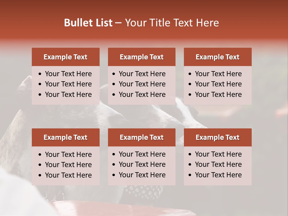 Three Whippets PowerPoint Template