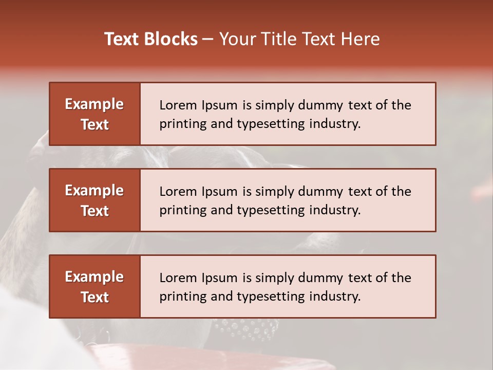 Three Whippets PowerPoint Template