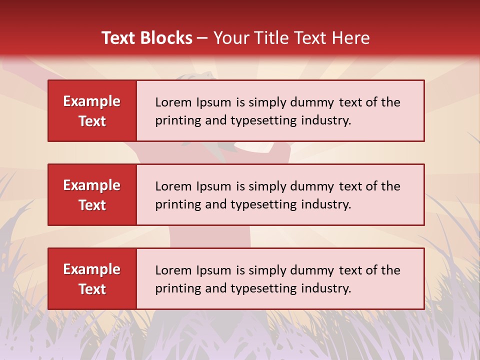 Woman Reaches To The Sky (Also Available In Vector) PowerPoint Template