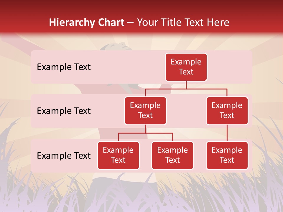 Woman Reaches To The Sky (Also Available In Vector) PowerPoint Template