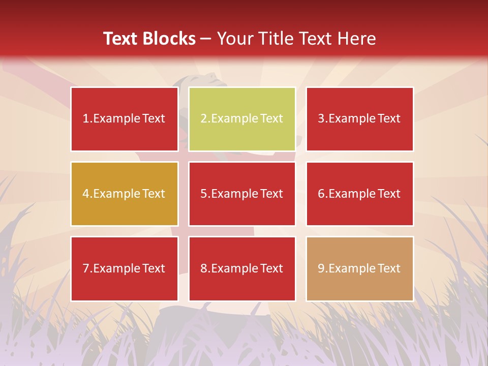 Woman Reaches To The Sky (Also Available In Vector) PowerPoint Template