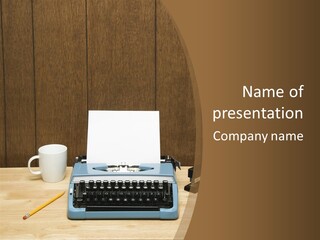 Vintage Typewriter PowerPoint Template