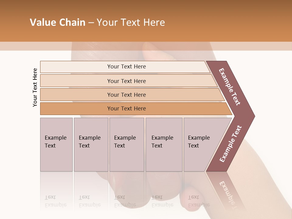 Young Child Hand Holding  Hand. PowerPoint Template