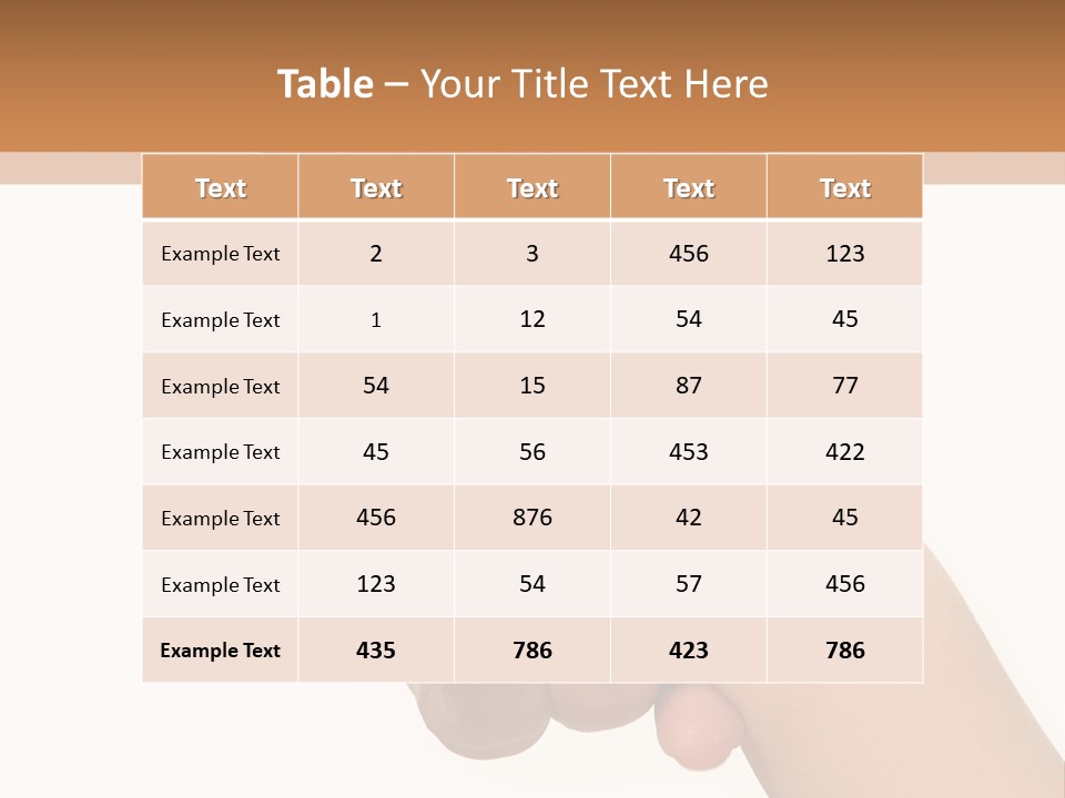 Young Child Hand Holding  Hand. PowerPoint Template