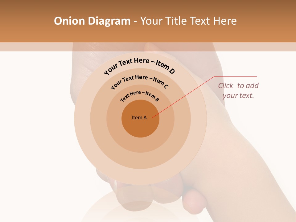 Young Child Hand Holding  Hand. PowerPoint Template