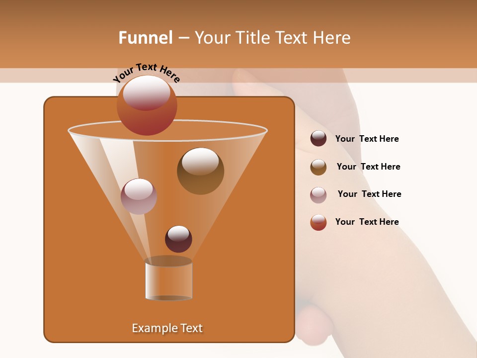 Young Child Hand Holding  Hand. PowerPoint Template