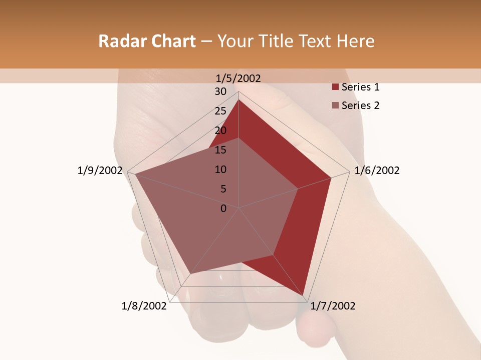 Young Child Hand Holding  Hand. PowerPoint Template