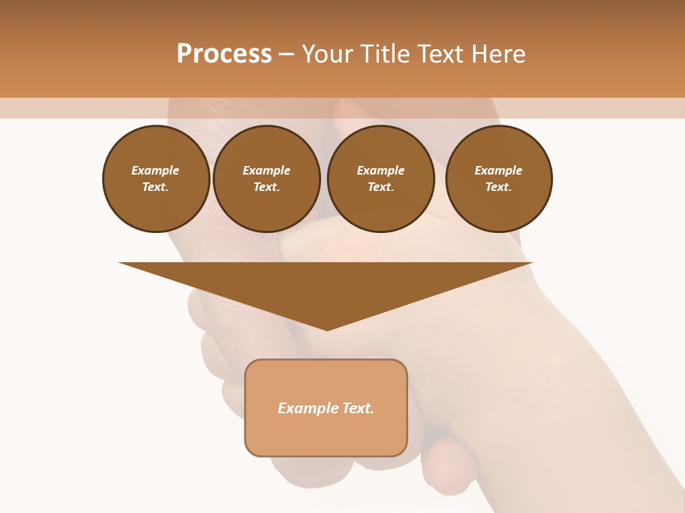 Young Child Hand Holding  Hand. PowerPoint Template